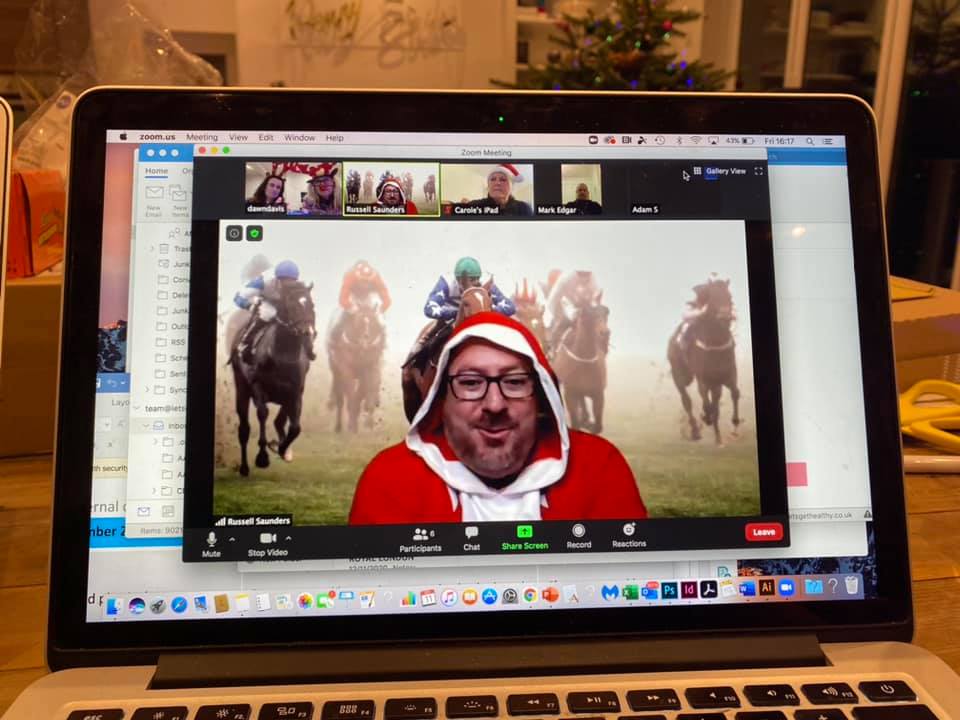 Our virtual race event has started …we are all in a Christmas mood